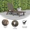 Flash Furniture Brown Adjustable Chaise Lounger with Cupholder LE-HMP-2017-414-BR-GG - alternate 8